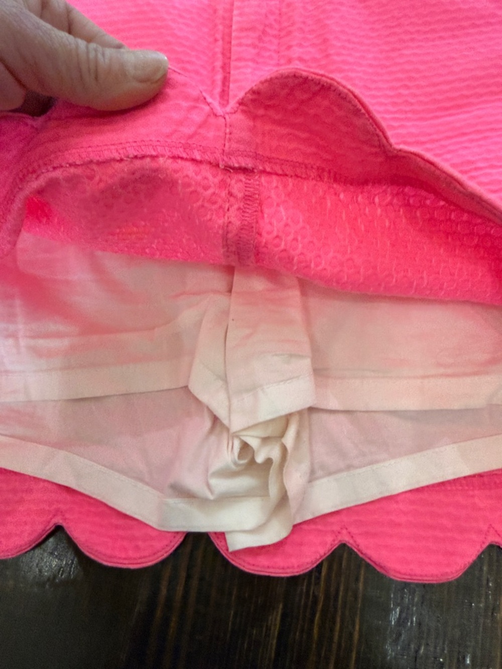 Lilly Pulitzer Pink Cotton Skirt with Gold Script Logo - Picture 4 of 6